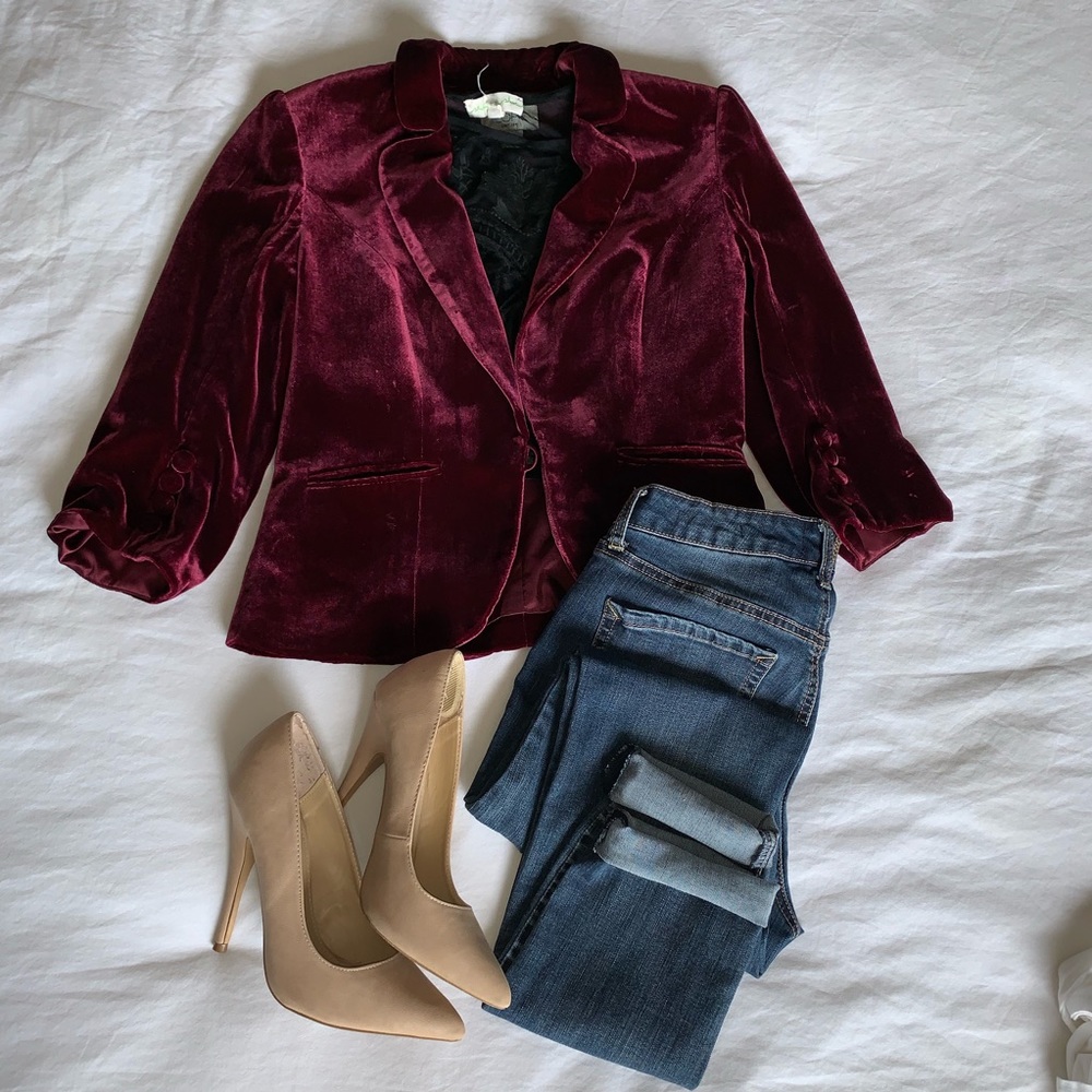 Velvet blazer